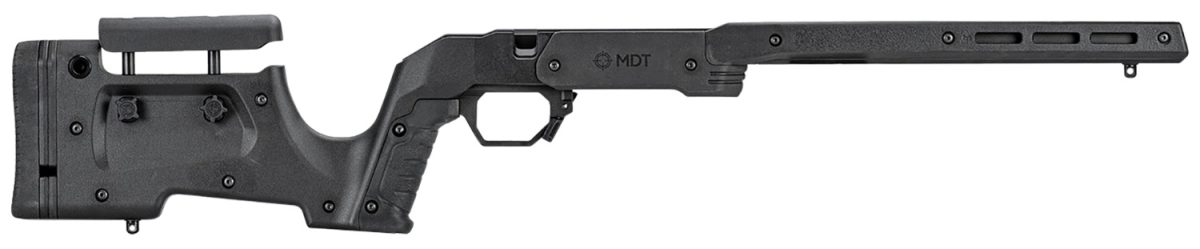 Mdt Sporting Goods Inc 105524Blk Xrs Chassis Black Aluminum Core With Polymer Panels, Adj. Cheekrest, M-Lok Forend, Interchangeable Grips, Fits Tikka T1X