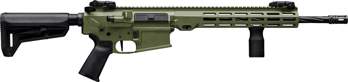 Maxim Defense Mxm49684 Md10 L 308 Win 20+1 16&Quot; Fluted Barrel, Bazooka Green Cerakote Finish, M-Lok Handguard, Black Magpul Furniture, Sl-K Stock, Mvg Grip, Mbus Sights, Blackout Defense Flat Trigger