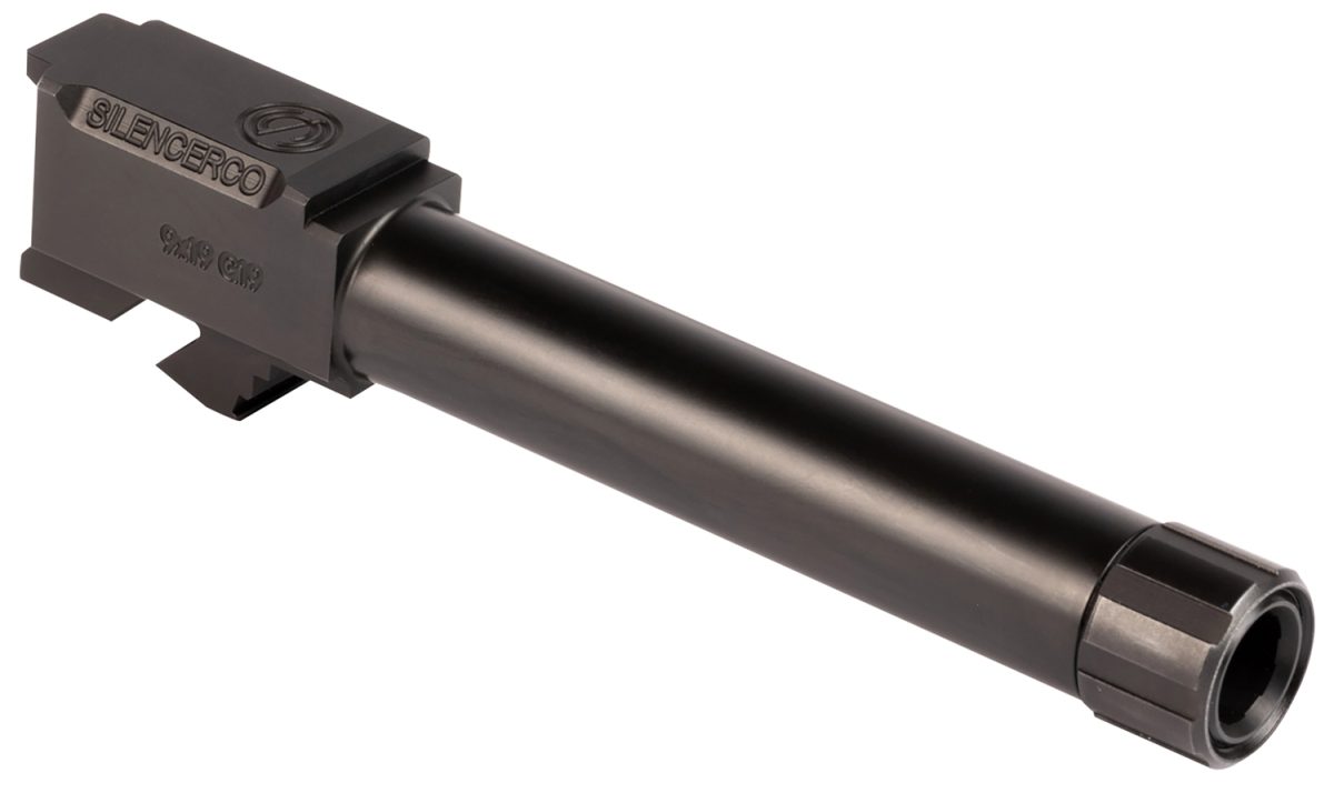 Silencerco Ac862 Threaded Barrel  4.50&Quot; 9Mm Luger, Black Nitride Stainless Steel, Fits Glock 19 Gen 1-5/19X/G45