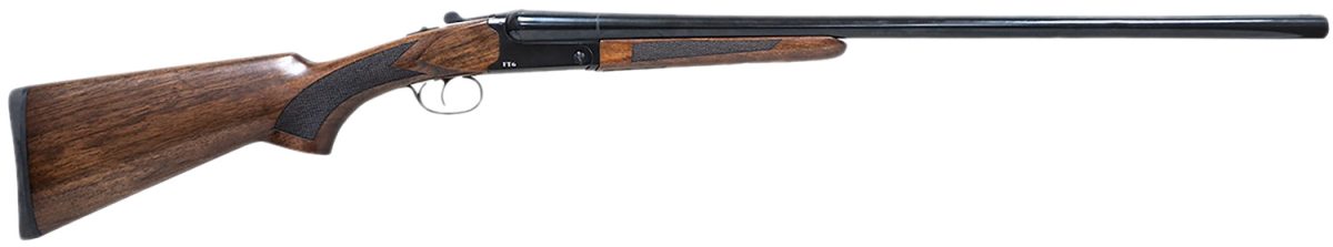 Pointer Ft62028 Ft6  Full Size 20 Gauge Break Open 3&Quot; 2Rd 28&Quot; Black Side By Side Barrel, Black Anodized Aluminum Receiver, Fixed Turkish Walnut Wood Stock, Ambidextrous