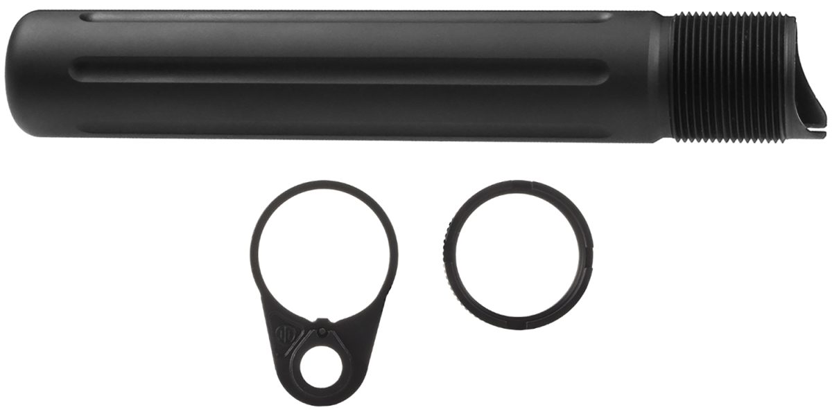 Primary Weapons 4G2Btpb-1F Castle Nut  7075 T-6 Aluminum Black Anodized