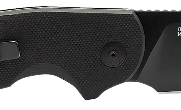 S.O.G SOG16030757 Stout SJ 2.60" Folding Clip Point Plain Stonewashed Cryo D2 Steel Blade/ Black Textured G10 Handle Includes Belt Clip, Presentation Box