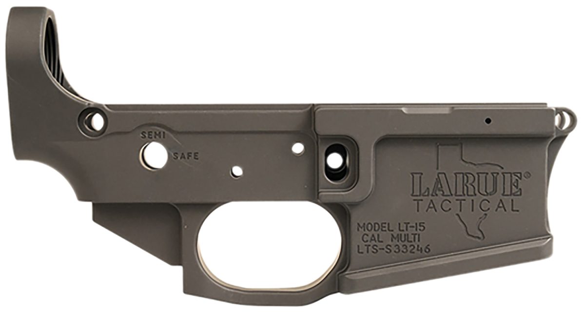 Larue Tactical Lt15X01Blk Stripped Lower Receiver