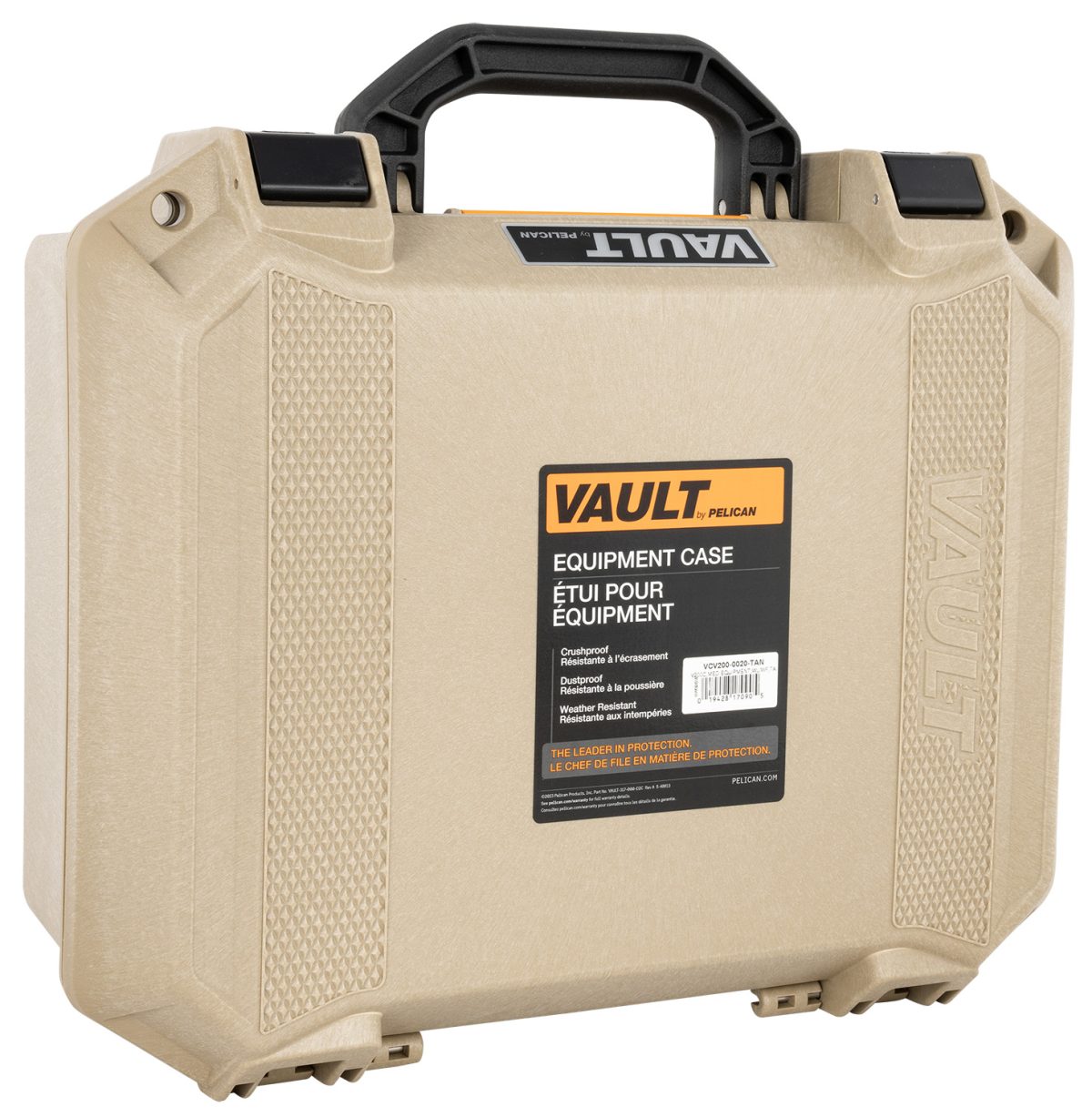 Pelican Vcv2000020Fde Vault Medium Case Flat Dark Earth Polymer