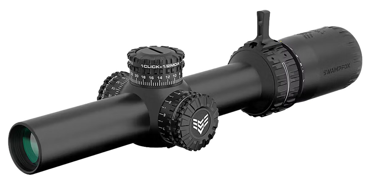 Swampfox Optics Arh16241Gl Arrowhead  Black 1-6X24Mm 30Mm Tube Guerrilla Dot Mil Green Reticle