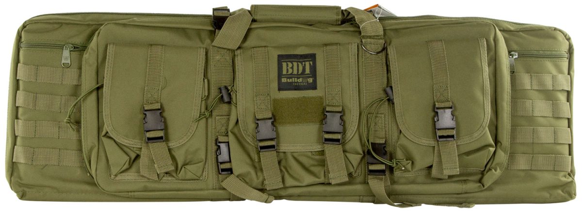 Bulldog Bdt3536G Bdt Tactical Single 36&Quot; Green Nylon, 3 Accessory Pockets, Deluxe Padded Backstraps, Lockable Zippers, Padded Internal Divider
