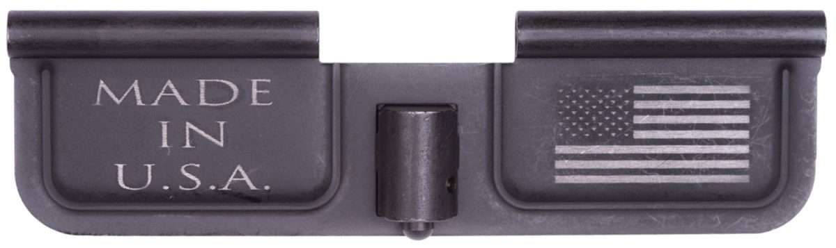 Spikes Sed7002 Ejection Port Door Usa/Flag Ar-15 Black Phosphate Steel