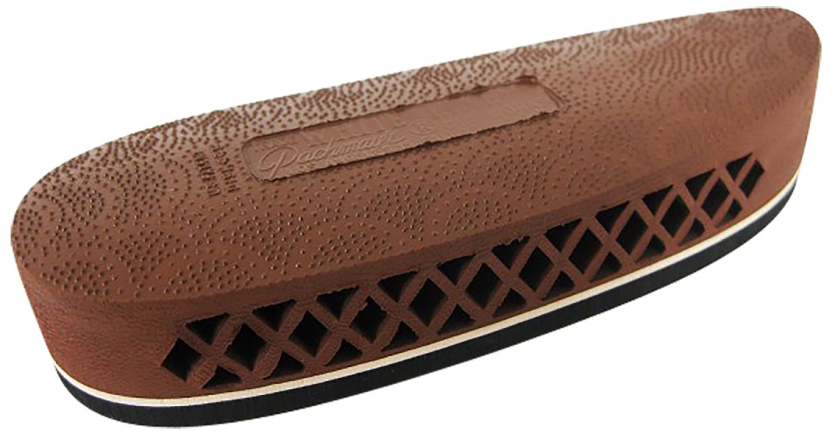 Pachmayr 00011 F325 Deluxe Field Recoil Pad Small Brown With White Line Rubber For Shotgun