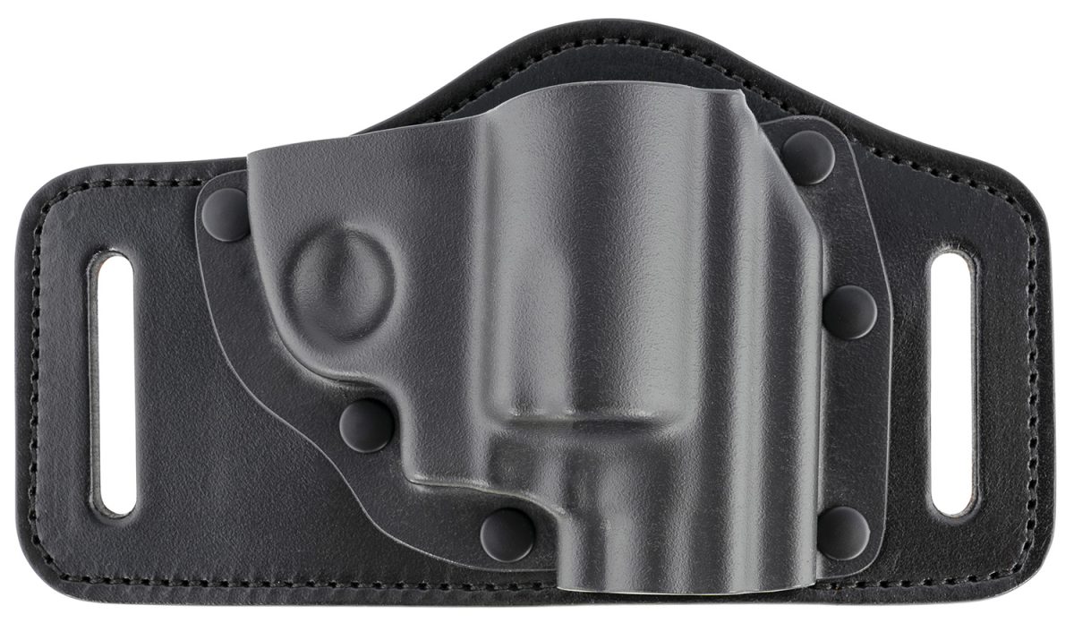 Galco Ts224B Tacslide  Owb Black Kydex/Leather Compatible W/ Glock 17 Gen1-5/19 Gen1-5/22 Gen2-5 Belt Slide Mount Right Hand