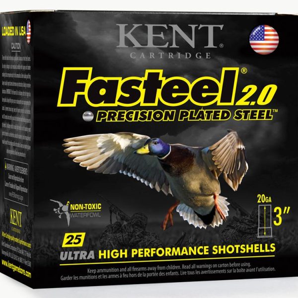 Kent Cartridge K203FS242 Fasteel 2.0  20 Gauge 3" 7/8 oz 2 Shot 25 Per Box/ 10 Case