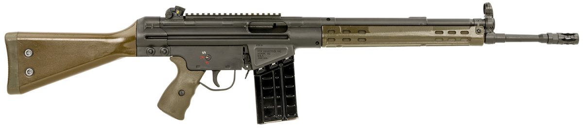 Ptr 101 Gir  *Reconditioned 308 Win,7.62X51Mm Nato 18&Quot; 20+1, Black Parkerized Reciever With Scope Mount, Green Synthetic Furniture (Stock May Be Blemished)