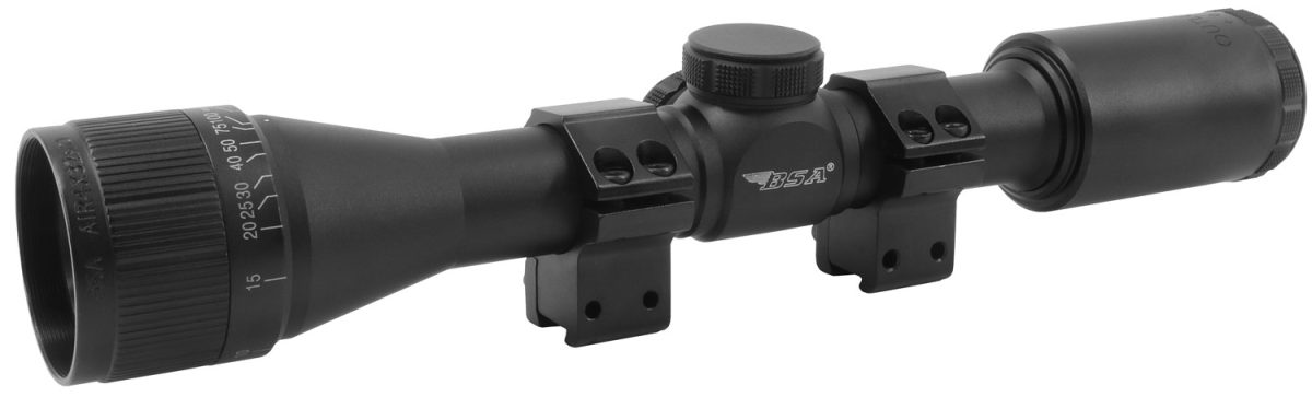 Bsa Air4X32Aotb Outlook  Matte Black 4X32Mm Ao 1&Quot; Tube Mil-Dot Reticle