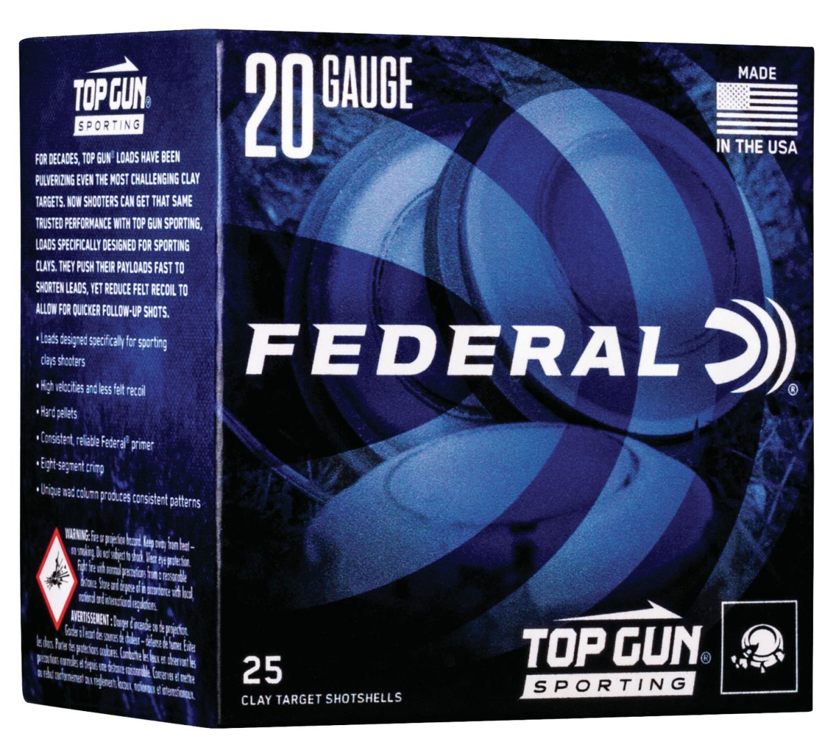 Federal Tgs22475 Top Gun  20Gauge 2.75&Quot; 7/8Oz 7.5Shot 25 Per Box/10 Case