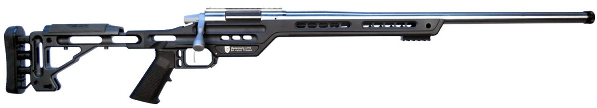Masterpiece Arms 6Cmpmrrhblkpba Pmr  6Mm Creedmoor 10+1 24&Quot; Stainless Steel Polished Black Aluminum Black V-Bedded Ba Hybrid Chassis Stock Right Hand