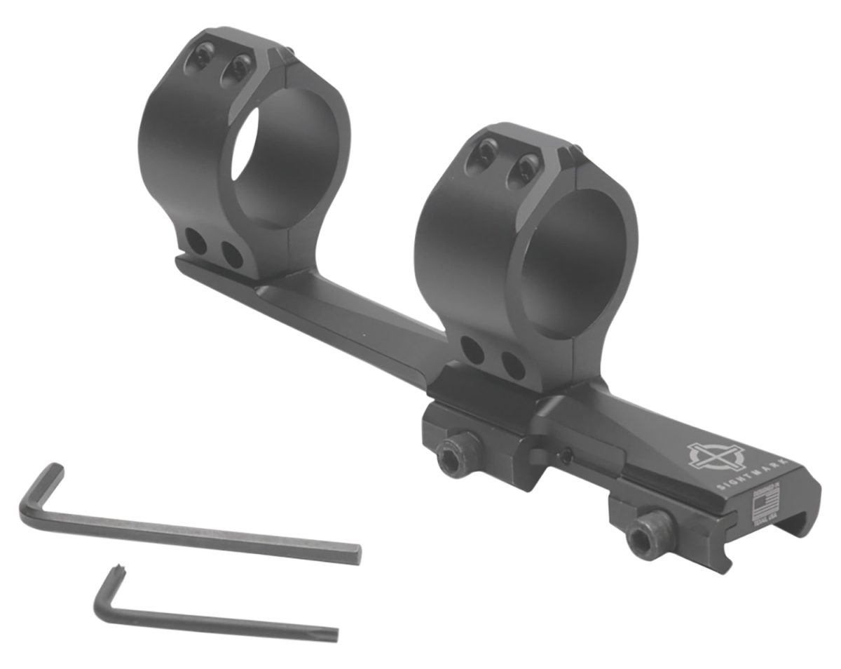 Sightmark Sm34020 Tactical Scope Mount/Ring Combo Matte Black Aluminum, Cantilever 30Mm Tube Qd Picatinny Rail Mount, 20 Moa