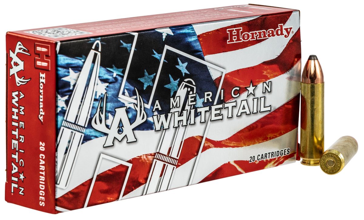 Hornady 82242 American Whitetail  450Bushmaster 245Gr Interlock 20 Per Box/10 Case