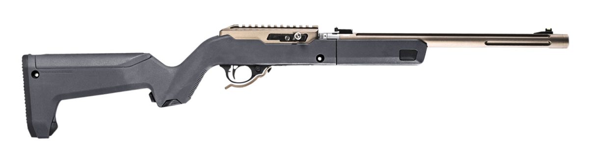 Magpul Mag808-Gry X-22 Backpacker Stock Stealth Gray Synthetic For Ruger 10/22 Takedown