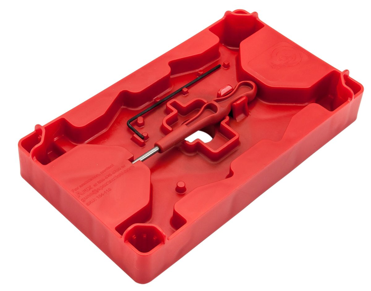 Apex Tactical 104110 Armorer'S Tray &Amp; Pin Punch  Red Polymer Pistol