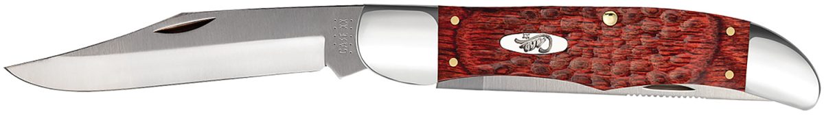Case 00189 Hunter  4.10&Quot; Folding Clip/Skinner Plain As-Ground Tru-Sharp Ss Blade/Jigged Rosewood Handle