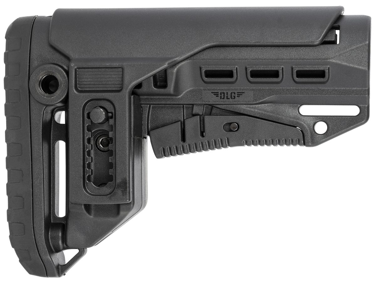 Ncstar Dlg-130-052 Compact Pcp52 Mil-Spec Stock Black Synthetic Collapsible With Adjustable Cheekpiece