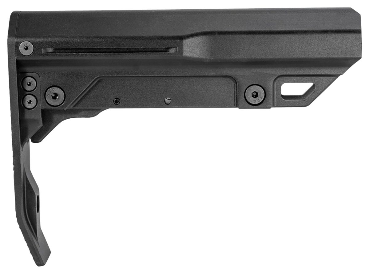 Mission First Tactical Bmsmilmtlbl Battlelink Minimalist Mil-Spec Stock Black Aluminum For Ar-15 Mil-Spec Buffer Tubes
