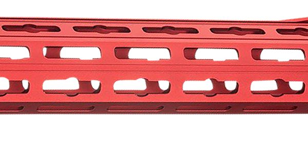 Strike Industries GRIDLOK-LITE-17-RED GridLok Lite with Quick Rail Detach System 17"L 1.57"D M-LOK Red Aluminum for AR-15