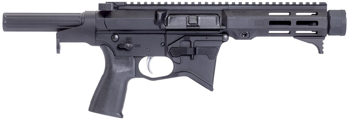 Maxim Defense Mxm48172 Cps Md9 9Mm Luger Caliber With 5.50&Quot; Barrel, Black Anodized Metal Finish, Black Maxim Cqb Brace &Amp; Polymer Grip Right Hand