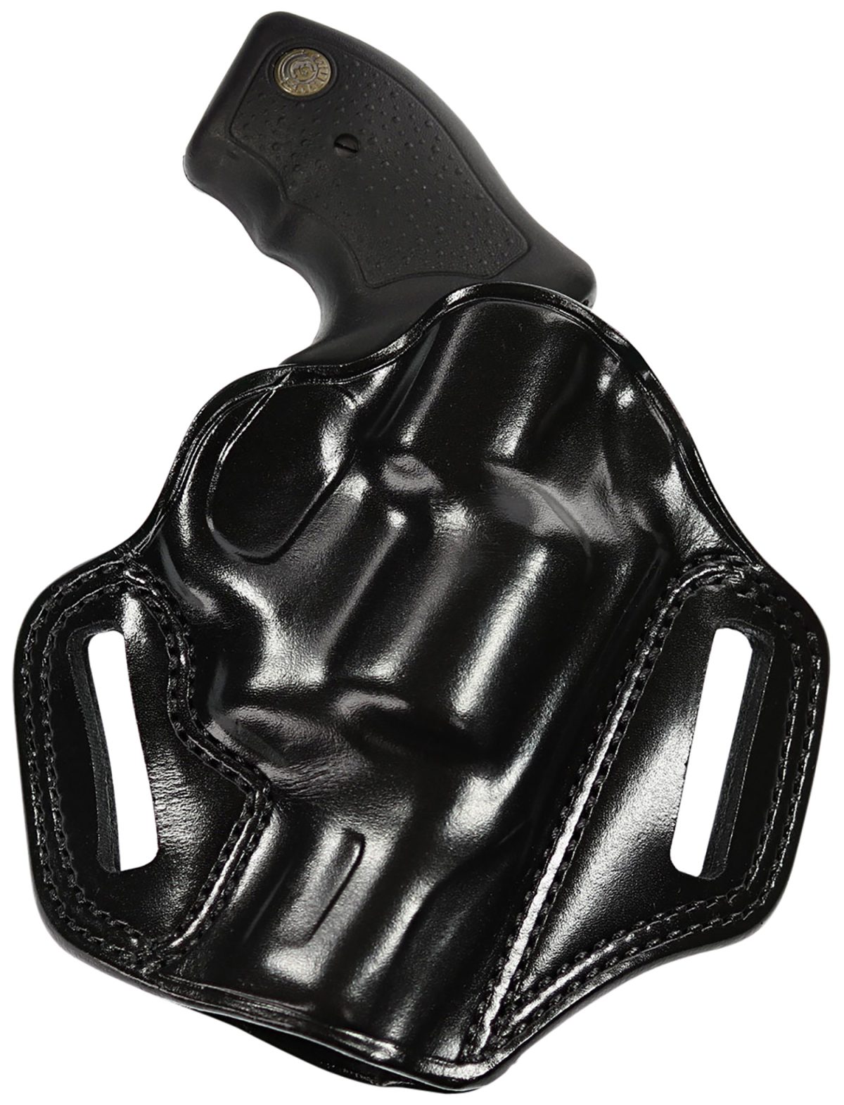 Galco Cm270B Combat Master  Owb Black Leather Belt Slide Fits Browning Hi-Power/Springfield Sa-35/Girsan Mc P35/Match Right Hand
