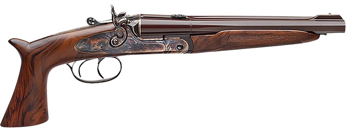 Davide Pedersoli 020S642410 Howdah Vintage 45 Colt (Lc)/.410 Gauge 2Rd 10.25&Quot; Octagon Barrel, Color Case Hardened Frame, Walnut Furniture, Double Trigger With Side-Lock Exposed Hammers
