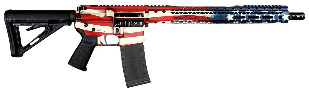 Black Rain Ordnance Bropatamerica Spec 15+ Patriot 5.56X45Mm Nato 30+1 16&Quot;, American Flag, 15&Quot; Slim M-Lok, Magpul Grip/Carbine Stock