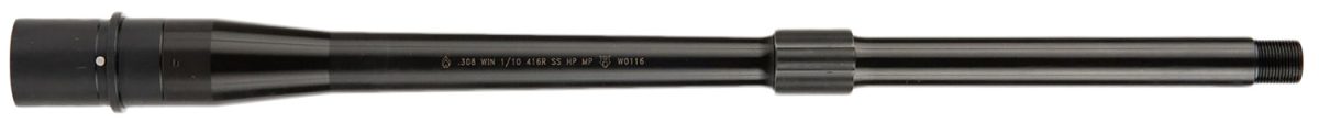 Ballistic Advantage Babl308019Pq Premium Series  308 Win 16&Quot; Threaded Hanson Profile, Midlength With Low Pro Gas Block, Black Qpq 4150 Chrome Moly Vanadium Steel, Fits Ar-10