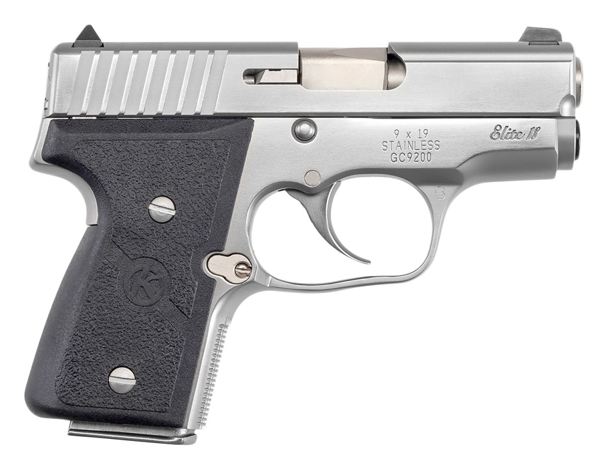 Kahr Arms M9098A Mk Elite 9Mm Luger Caliber With 3&Quot; Barrel, 6+1 Or 7+1 Capacity, Overall Polished Stainless Steel, Serrated Slide &Amp; Textured Wraparound Black Nylon Grip