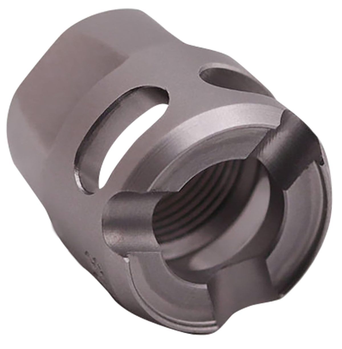 True Precision Inc Tpymicross Micro Compensator Y-Type Satin Stainless 416R Stainless Steel 1/2&Quot;X28 Threads 9Mm/380 Acp