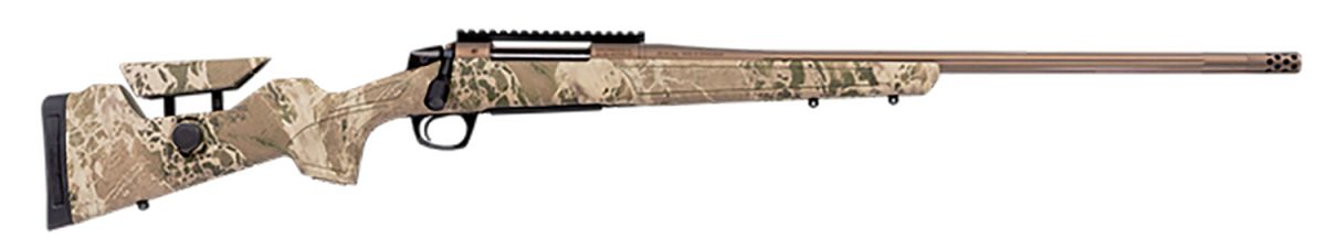 Cva Cr3969 Cascade Long Range Hunter Full Size 7Mm Prc 24&Quot; Smoked Bronze Cerakote Steel Threaded Barrel, Realtree Hillside Synthetic Stock