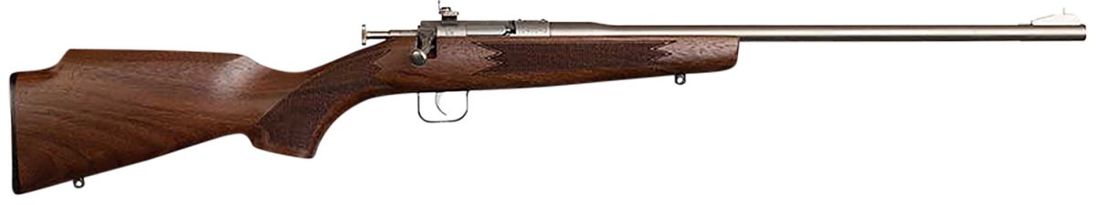 Chipmunk 10002 Deluxe The Original Youth Deluxe Single Shot 16.10&Quot; Satin Tapered Barrel, Satin Stainless Steel Receiver, Fixed American Walnut Stock, Ez Loader