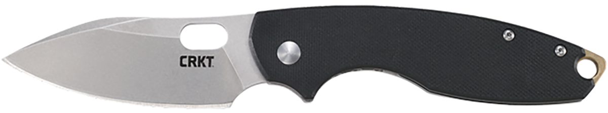 Crkt 5317D2 Pilar Iii 2.97&Quot; Folding Plain Stonewashed D2 Steel Blade, Black Textured G10 Handle