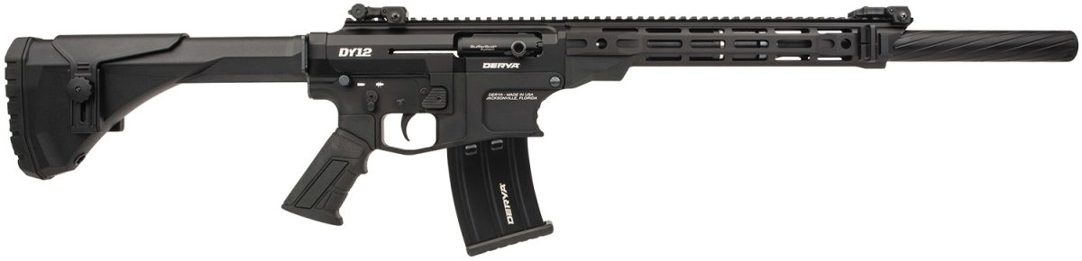 Derya Firearms Dy1220Caus  Dy12 12 Gauge Semi-Auto 5+1 20&Quot; Threaded Barrel 7075-T6 Aluminum Receiver Mil-Spec Pistol Grip