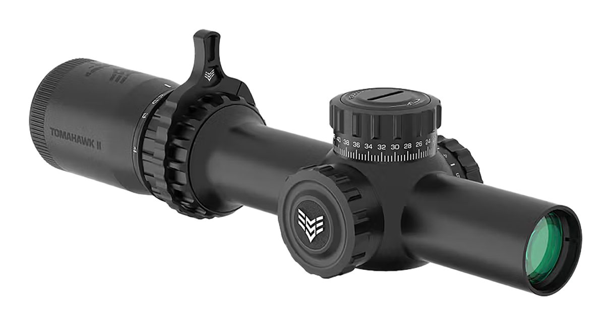 Swampfox Optics Thk14241Rb Tomahawk Ii  Black 1-4X24Mm 30Mm Tube Bdc Red Reticle