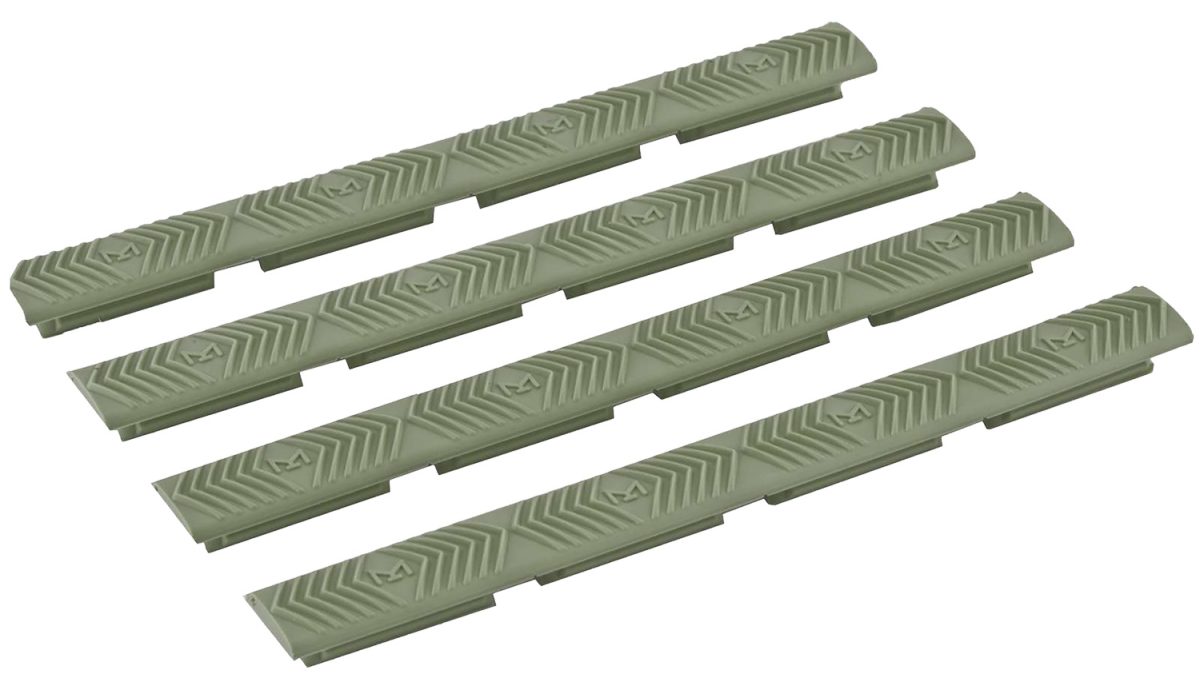Ergo 4332Od Wedgelok Slot Cover  Od Green Rubber, 7 Slot Low Profile W/Aggressive Texture 4 Per Pack