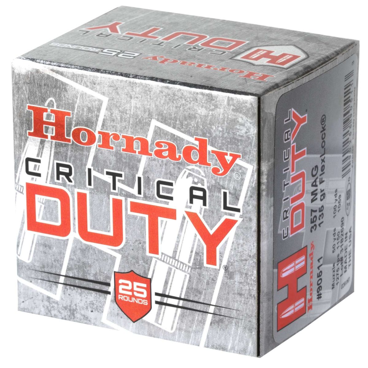 Hornady Critical Defense 357Mag 135Gr Flxlk 20Rd Bx 200Rd Case - Image 2