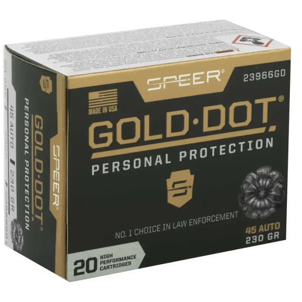 Speer Gold Dot .45 ACP 230gr — 20 rds