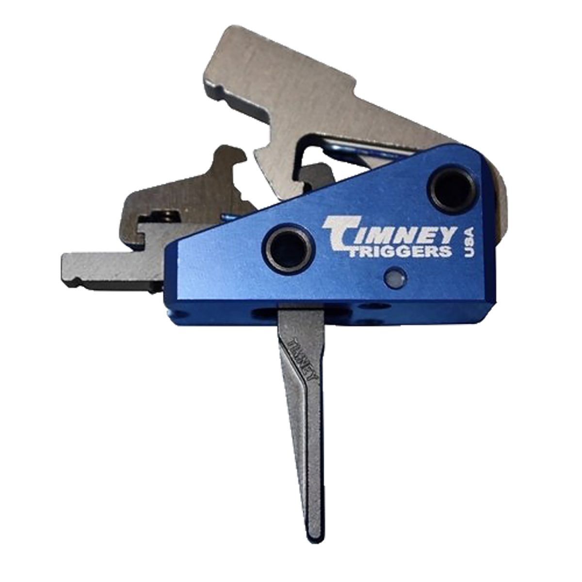 Timney Triggers 663Sst Targa Long Trigger  Two-Stage Straight Trigger With 2 Lbs Draw Weight &Amp; Black/Blue Finish For Ar-Platform