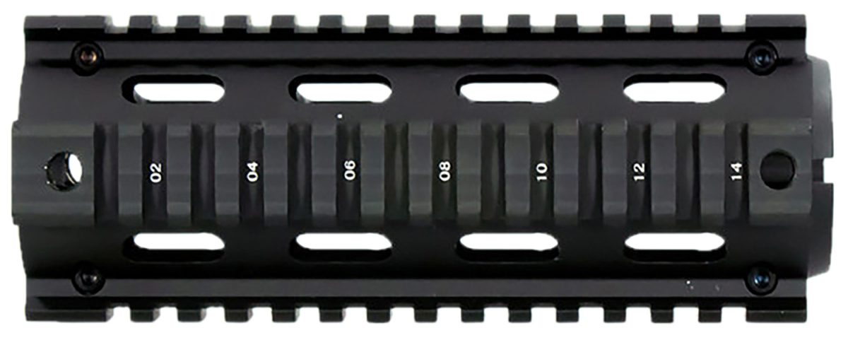 Aim Sports Mt021 M4 Handguard 6&Quot; Carbine Style Made Of Aluminum With Black Anodized Finish &Amp; Quad Rail