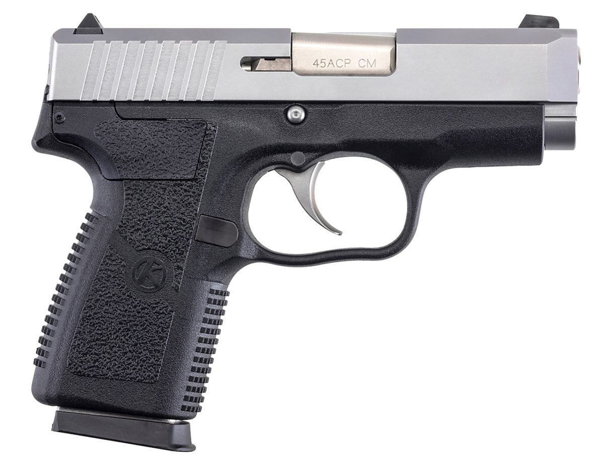 Kahr Arms Cm4543 Cm45  45 Acp 5+1 3.30&Quot; Serrated Steel Barrel, Matte Stainless Serrated Steel Slide, Black Polymer Frame, Black Textured Polymer Grip, No Safety, Right Hand