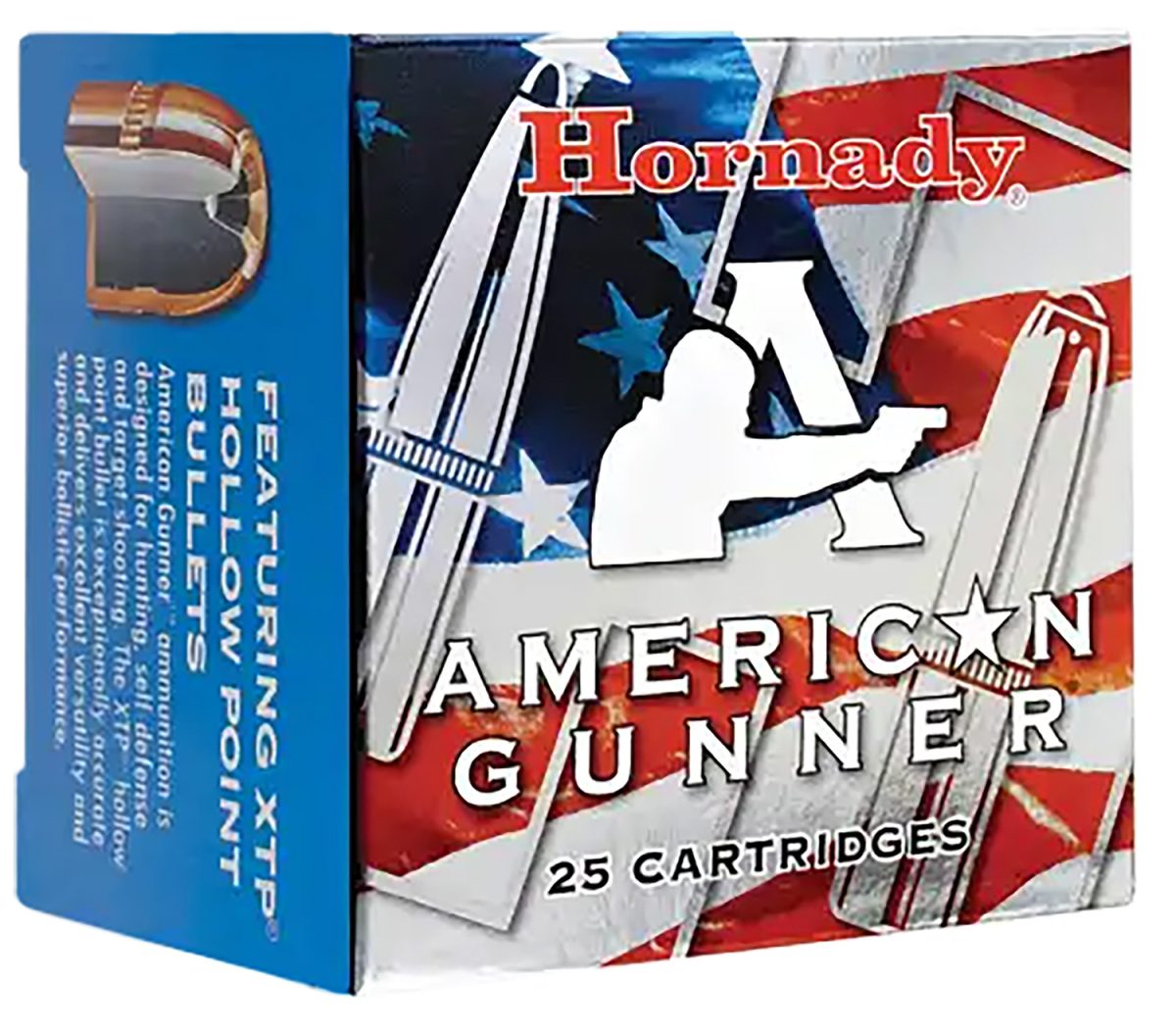 Hornady 90504 American Gunner  357Mag 125Gr Hornady Xtp Hollow Point 25 Per Box/10 Case