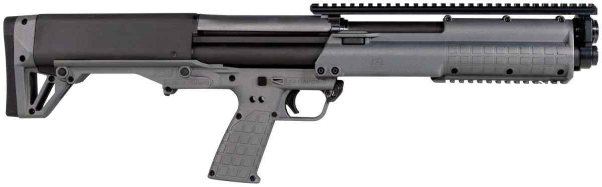 Kel-Tec Ksggy Ksg  Sports South Exclusive 12 Gauge 14+1 3&Quot; 18.50&Quot; Barrel, Exclusive Tactical Gray Fixed Bullpup Stock, Includes Picatinny Rails
