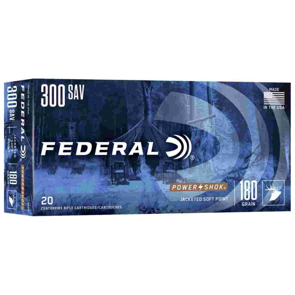 Federal PowerShok .300 Savage 180gr — 20 rds