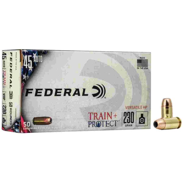 Federal Train & Protect .45 ACP 230gr — 50 rds