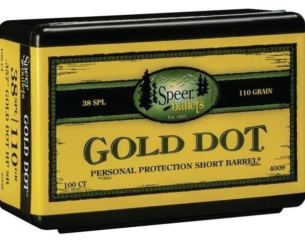 Speer Gold Dot Personal Protection Short Barrel Handgun Bullets .357 Mag .357" 110 gr GDHPSB 100/ct