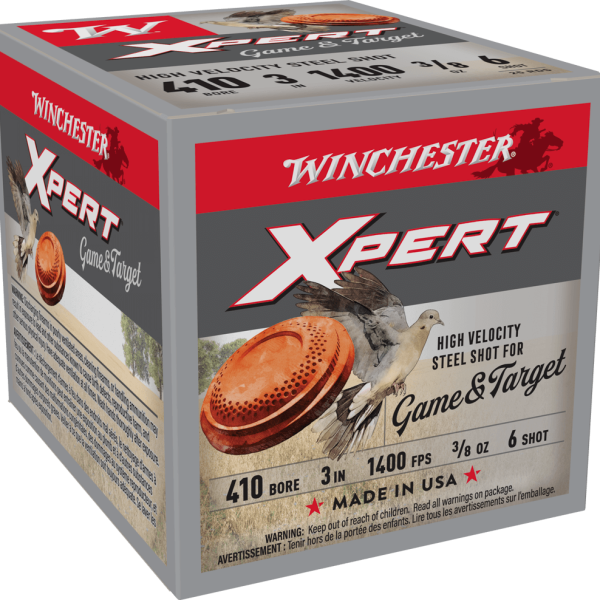 WINCHESTER XPERT STEEL HV 410G 3/8OZ #6 SHT 25RD BX 250RD CASE